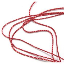 Two-color Martenitsa Cord G8-4 / 2 mm - 50 meters