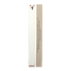 Tampoane de carton 3/23 cm colorate cu inscriptie si descriere - 100 bucati