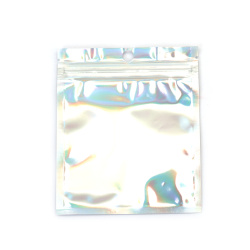 Colorful Rainbow Cellophane Zip Bags 10x12 cm with Aluminum Back – Eye-Catching & Reliable Packaging, Set of 100