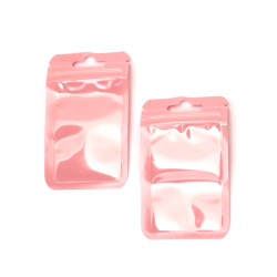 Charming Pink Cellophane Zip Bags 6x10 cm – Soft, Stylish & Eye-Catching Packaging, Set of 100