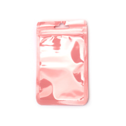 Lovely Pink Cellophane Zip Bags 8x13 cm – Elegant, Durable & Eye-Catching Packaging, Set of 100