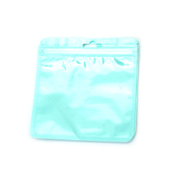 Bright Blue Cellophane Zip Bags 13x13 cm – Durable, Stylish & Eye-Catching Packaging, Set of 50