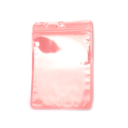Lovely Pink Cellophane Zip Bags 14x20 cm – Elegant, Durable & Eye-Catching Packaging, Set of 50