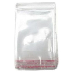 Cellophane Bag 25/35+3 cm with Adhesive Flap, 30 microns - 200 pieces