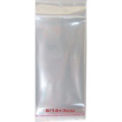 Cellophane envelopes 8/14+3 cm