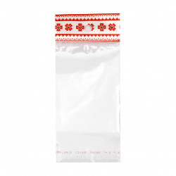 Bulgarian Traditional Motifs Self-Adhesive Cellophane Bag with Hole  7/10 3 cm  -100 pieces