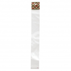 Bulgarian Traditional Motifs Self-Adhesive Cellophane Bag with Hole  3/20 3 cm -100 pieces