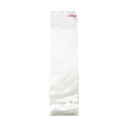 Cellophane Bag with Adhesive Lid for Stand with White Back, 3.9x10, Lid: 2.5 cm - 200 pieces