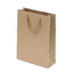 Торбичка подаръчна от крафт картон 15x6x20 см