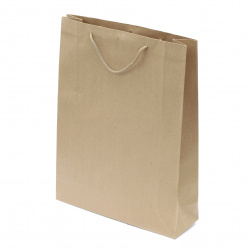 Торбичка подаръчна от крафт картон 31.5x10x42 см