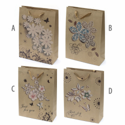Paper Gift Bags 32x44x12 cm Mixed Decorations and Colors