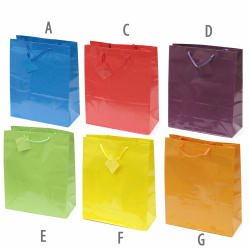 Торбичка подаръчна от картон 26x32 см едноцветни АСОРТЕ