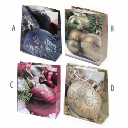 Stoc epuizat. Primeste notificare pe email cand produsul revine in stoc Geantă cadou din carton 26x32x10 cm Christmas Assorte