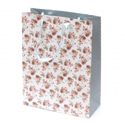 Gift bag 266x350x114 mm flowers