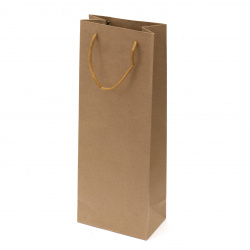 Торбичка подаръчна от крафт картон 15x9x40 см