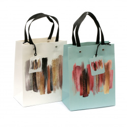 Artistic Cardboard Gift Bag, 18x23x10 cm, ASSORTED Colors