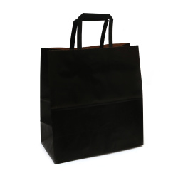 Paper Gift Bag / 30x28x15 cm /  Black