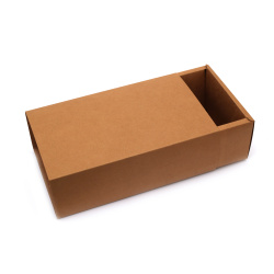 Кутия сгъваема от крафт картон 18.2x12.4x5.7 см