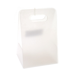 Neprůhledná matná akrylová taška 20x30x16,5 cm