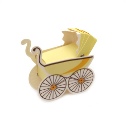 yellow baby carriage clipart