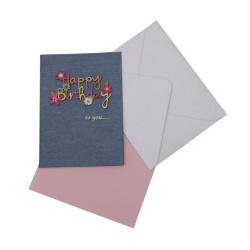 Designer Greeting Card With Envelope 105x137 Mm Happy Birthday - 1 Piece