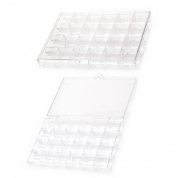 Cutie din plastic 18x13x2,5 cm cu 24 de compartimente