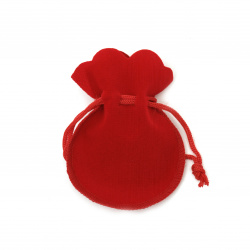 Jewellery Gift Back, Round 62x70 mm red