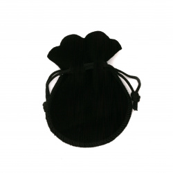 Velvet Jewelry Gift Bag / 7x9 cm /  Black