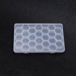 Plastic Organizer Box 20x13x1.7 cm with 24 Compartments 