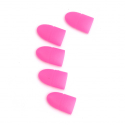 Silicone caps for removing gel polish for multiple use -5 pieces