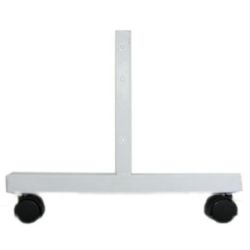 Metal Display Stand Feet 2 pieces 200x100 cm with wheels
