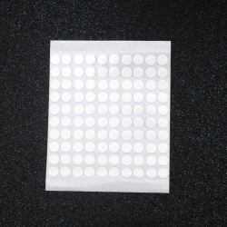 Double-adhesive circles 10 mm - 100 pieces