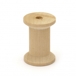 Wood reel  30x21 mm hole 5 mm -2 pieces