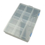 Plastic box 30x20x6.3 cm with movable partitions up to 10 compartments