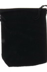 Velvet Jewelry Gift Bag 90x70 mm velvet black