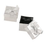 Stylish Jewelry Packaging Box, 50x50 mm, Silver