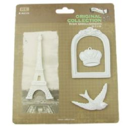 Scrapbook Decoration Set, Resin, Frames