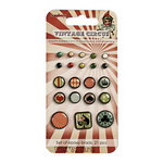 Brads for Scrapbooking & Decoration Vintage Circus 21 pieces