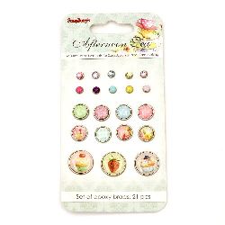 Not Available Online. You can also buy at EM ART stores and at 0884400631 Afternoon Tea Brads for Scrapbooking & Decoration 21 pieces