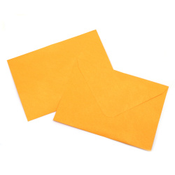 Плик за картичка перлен с релеф 145x205 мм цвят жълт -10 броя