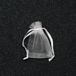 Organza Gift Bags, Wedding Favour Bags 70x50 mm white