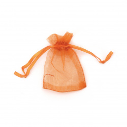 Торбичка от органза 5x7 см оранжева