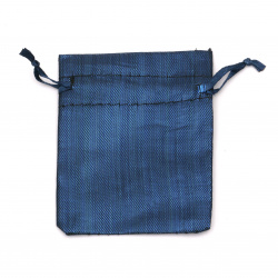 Jewelry bag 6.5x9 cm blue