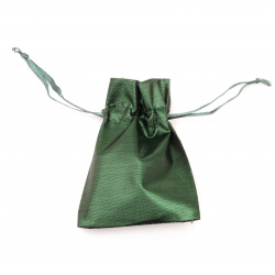 Jewelry bag 6.5x9 cm green