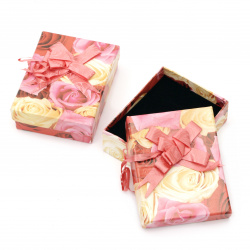 Colorful Cardboard Jewelry Gift Box, 70x90 mm