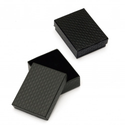 Cardboard Jewelry Box,   70x90 mm black