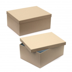 Gift Box with Lid made by Recyclable Cardboard, 35x26.5x15 cm