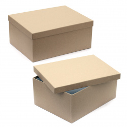 Кутия крафт картон 36.5x28.5x16.5 см
