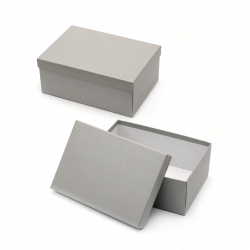 Rectangular Gift Box, 24.5x17.5x10 cm, Grey
