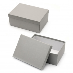Rectangular Gift Box, 33x25x14 cm, Grey